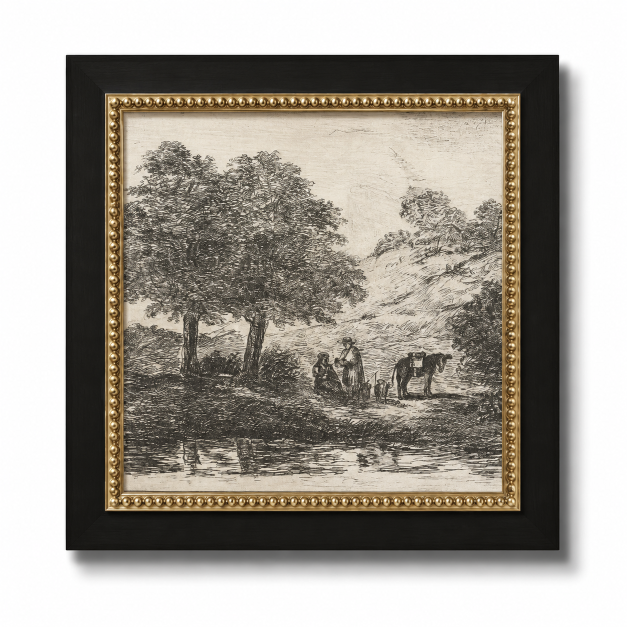 Landscape with Family under Tree Reproduction