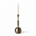 Large Stacked Orb Taper Candle Holder