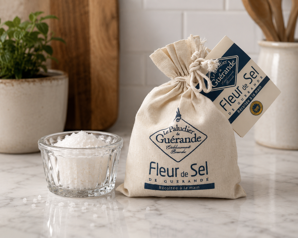 Le Paludier Guerande Fleur de Sel in Cloth Bag 8.8oz