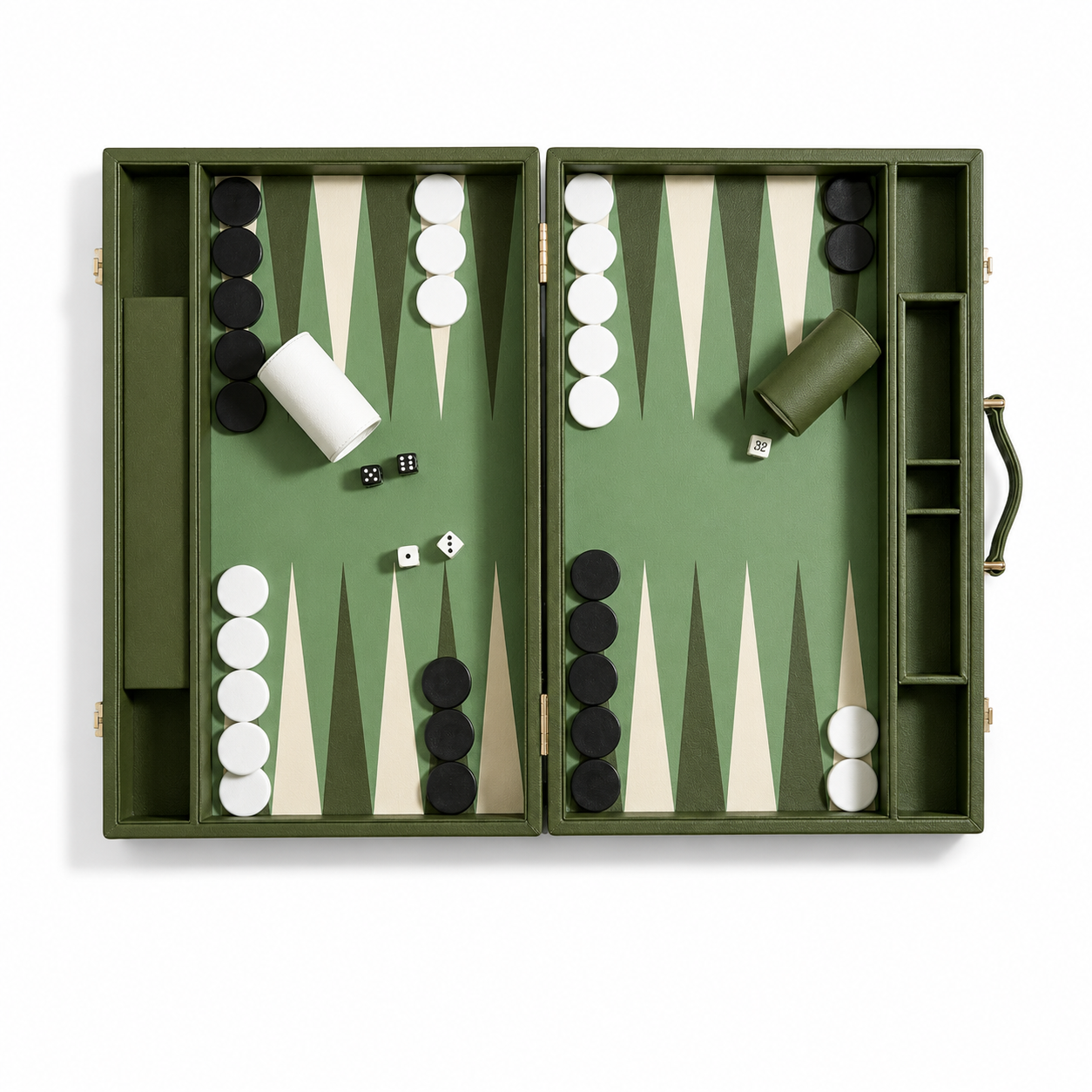 Leather Backgammon Set