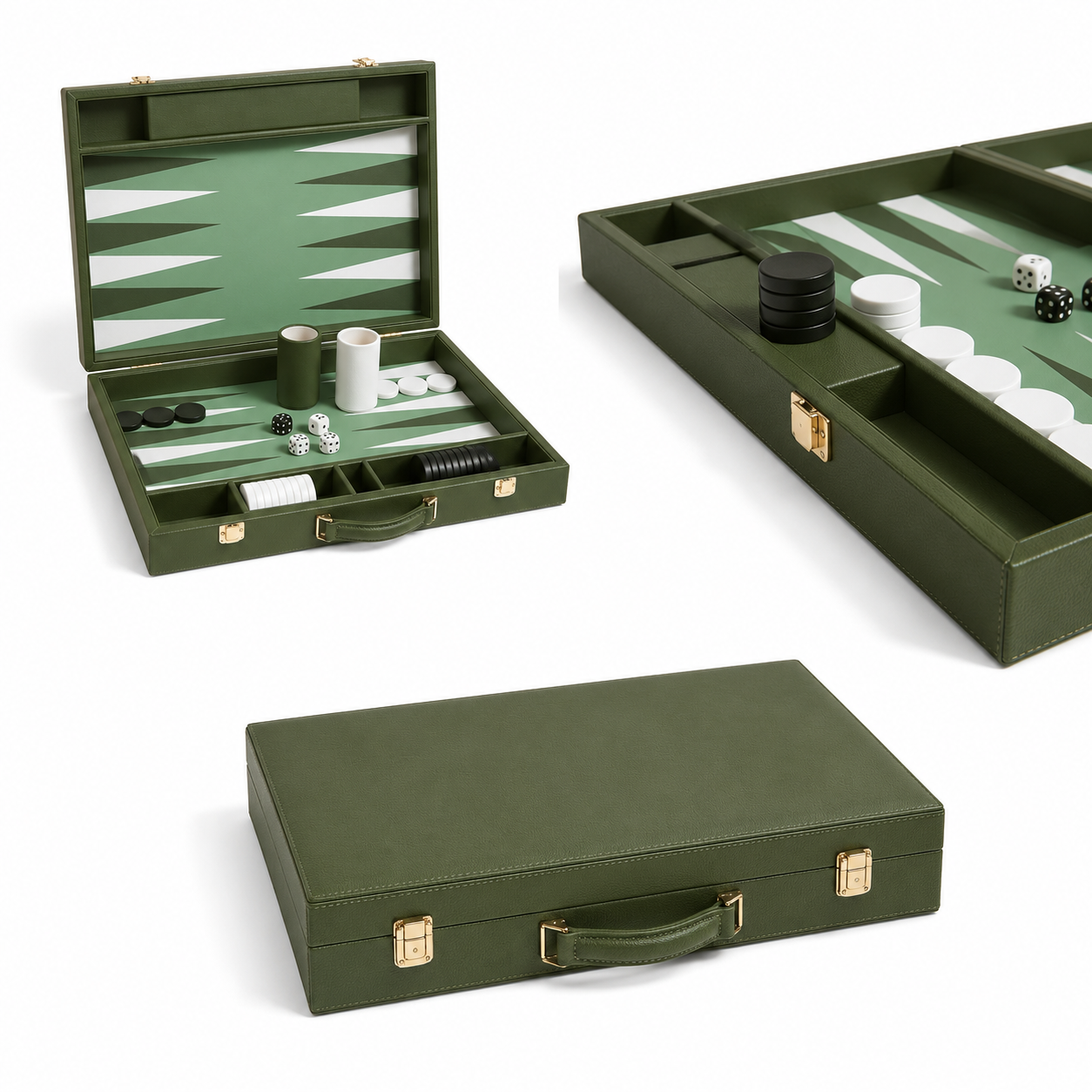 Leather Backgammon Set