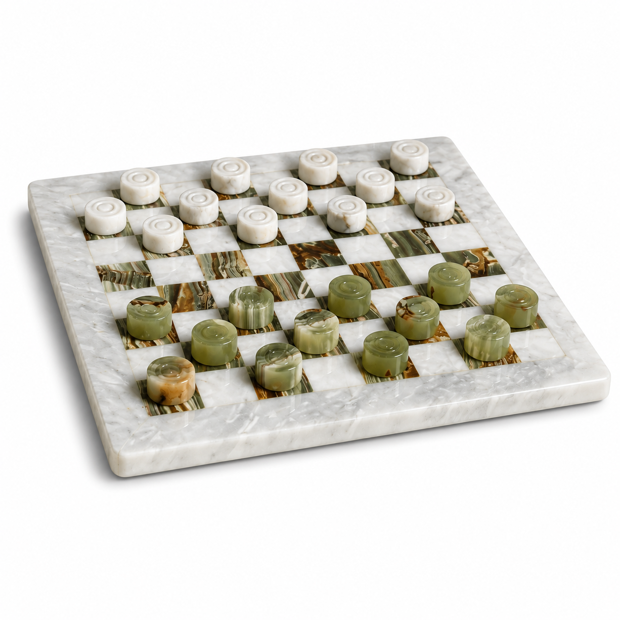 Marble Checkers Set