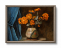 Oil Painting of Orange Flowers B