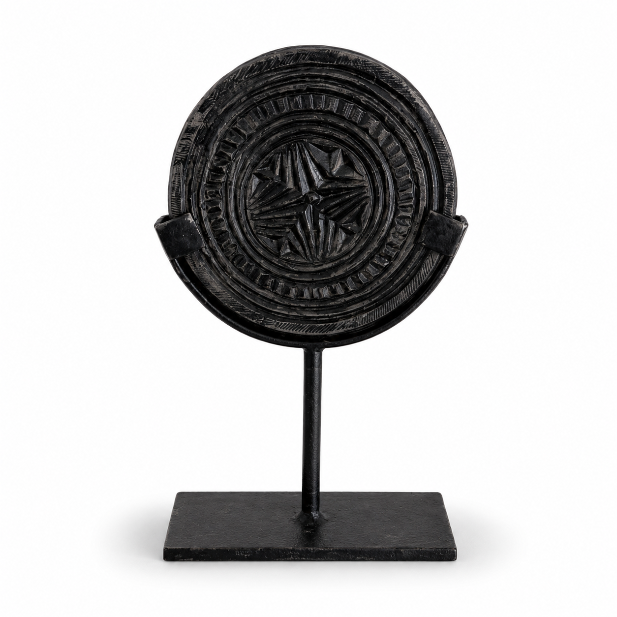 Vintage Soapstone Cookie Mold on Stand