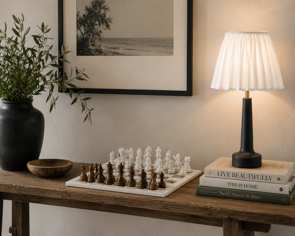 Petite Pleated Ruffled Table Lamp