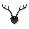 Pewter Antler Hook in Dark Metal