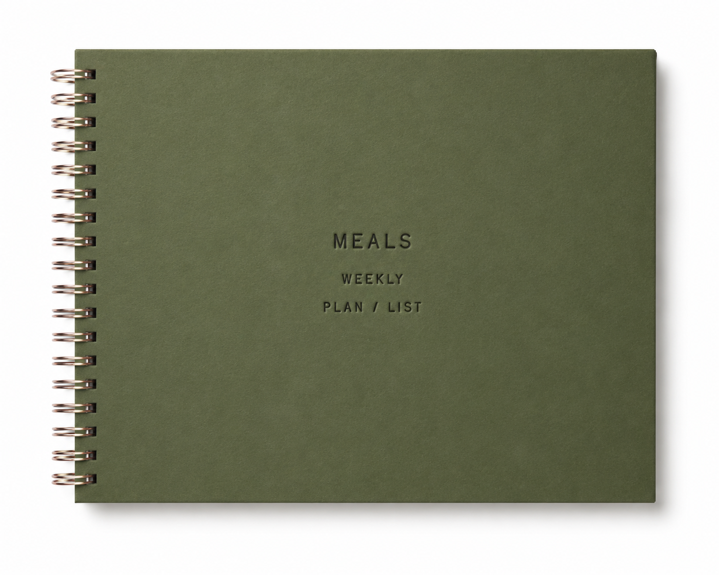 Premium Green Weekly Meal Planner
