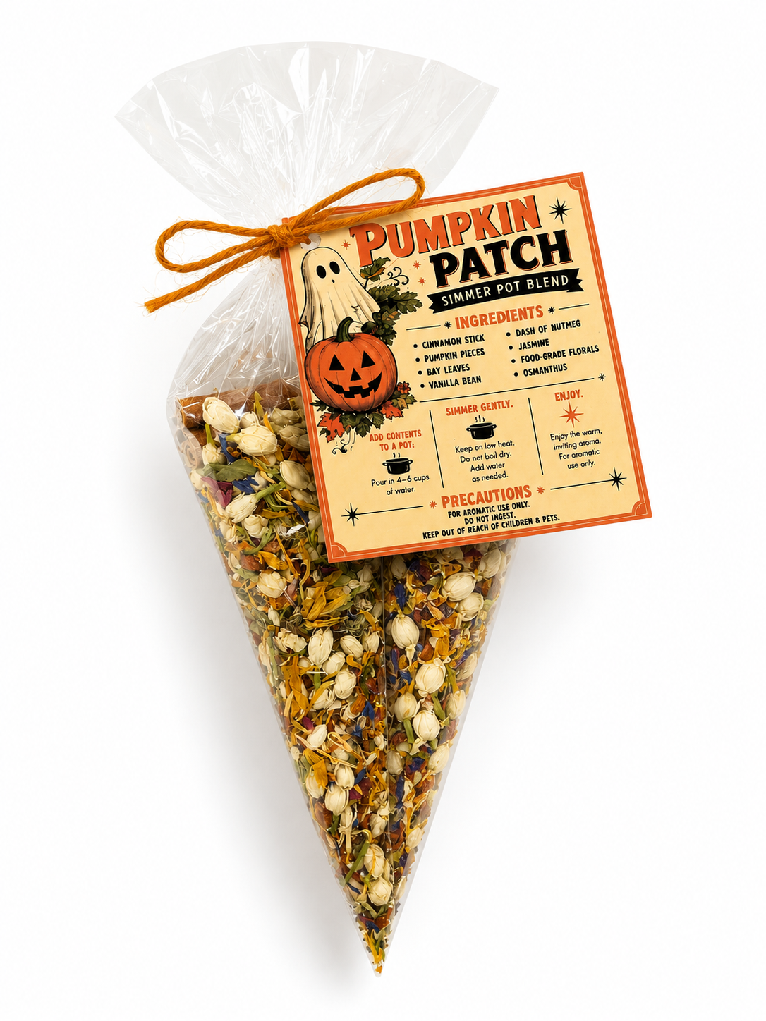 Pumpkin Patch Simmer Pot Kit, natural Fall Simmer Pot Blend