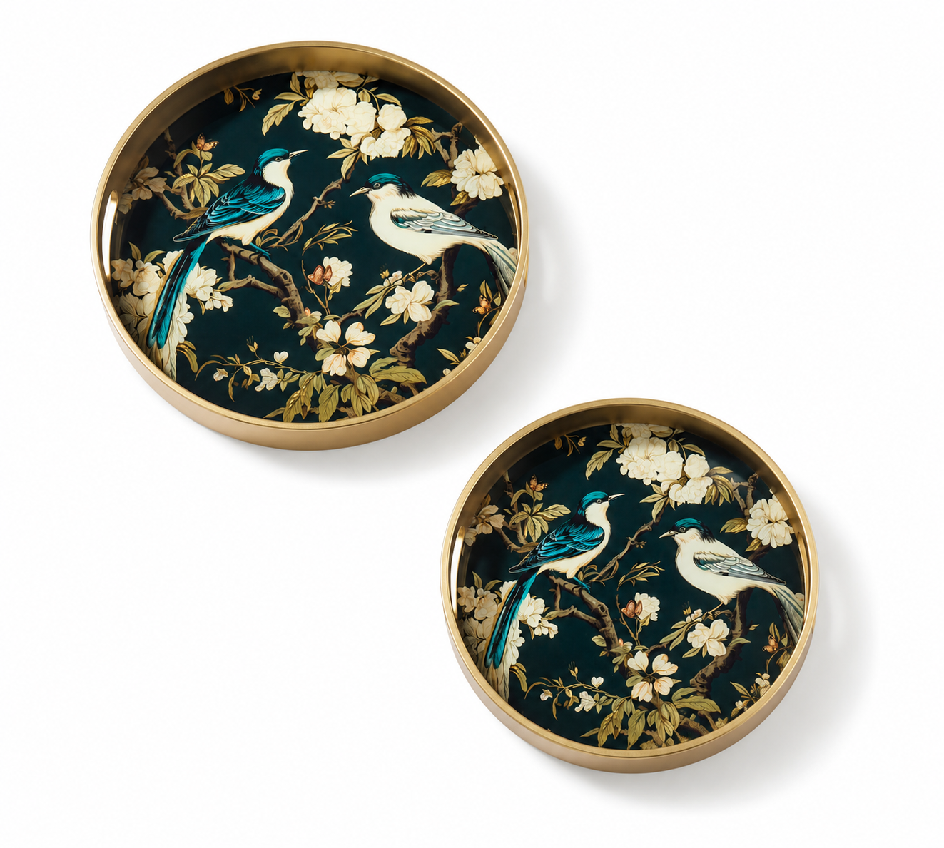 Bird & Blossom Nesting Trays | Set of 2