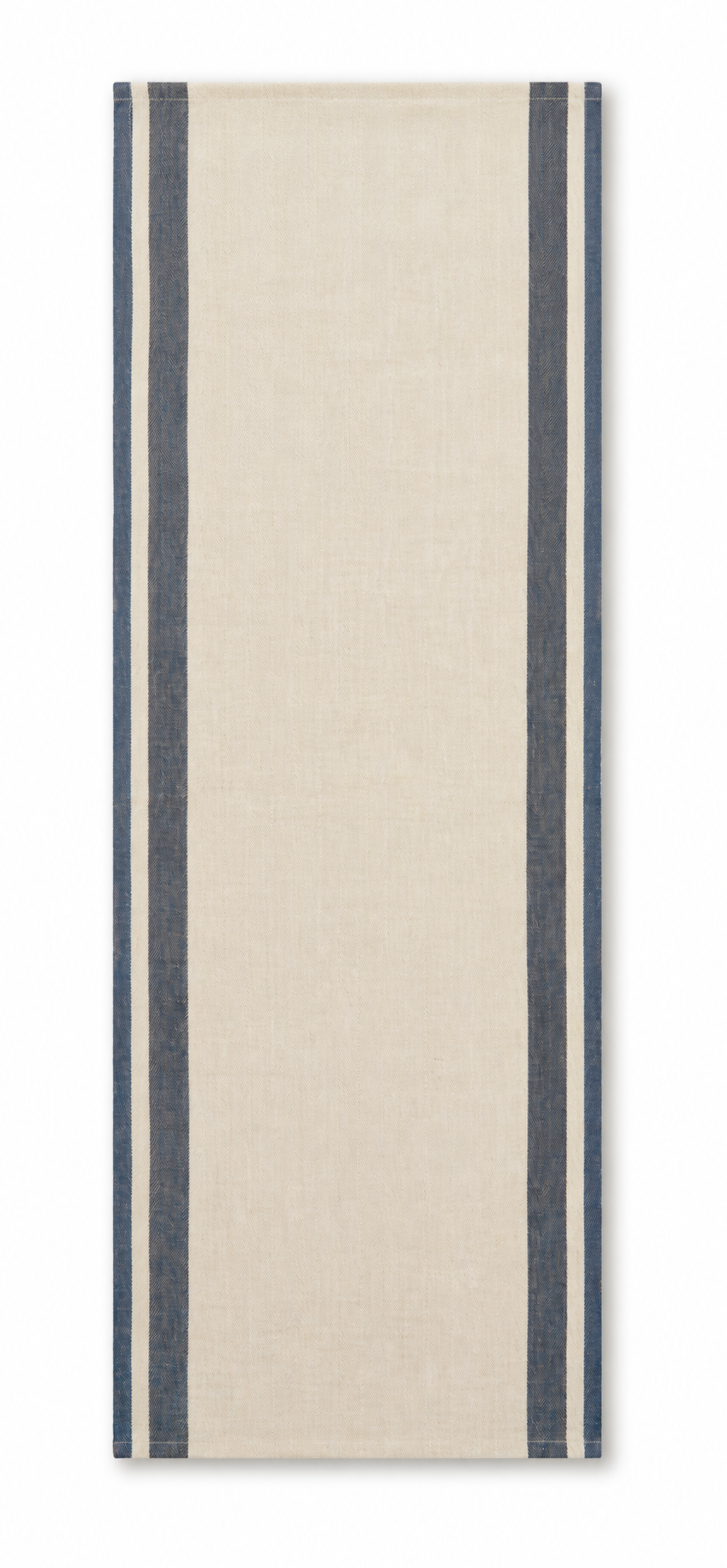 Gordes Natural & Blue Runner | French Linen