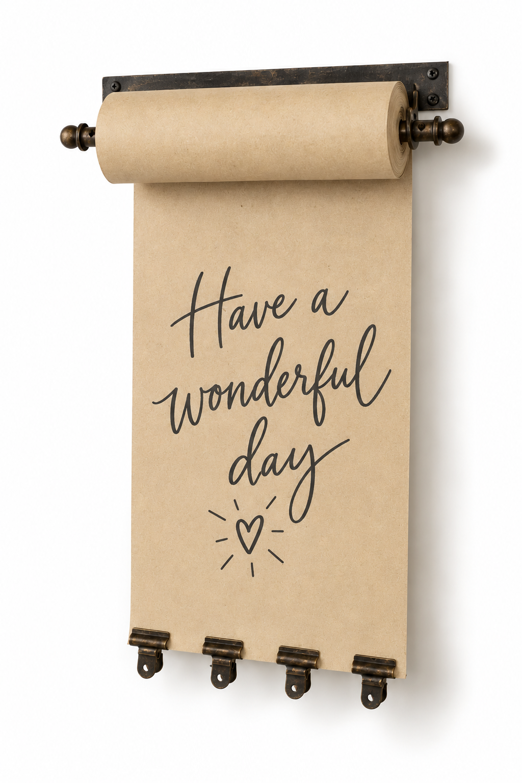 Wall-Mounted Paper Note Roll Holder