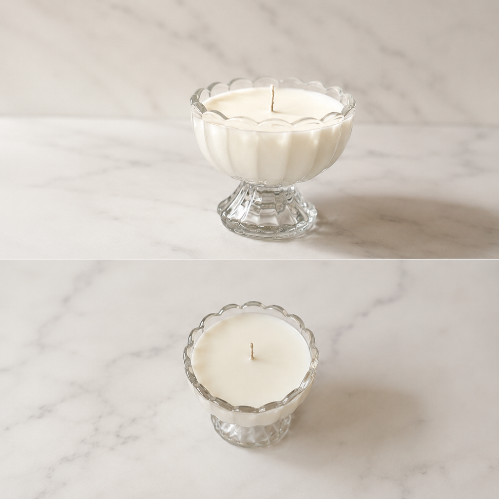 Scalloped Pedestal Candle