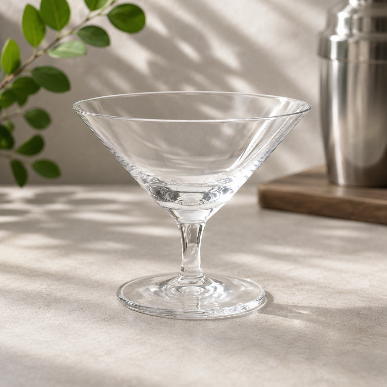 Short Stem Martini Glass - Clear