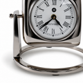 Silver Table Clock with Glass Face, 9 in.