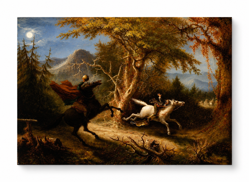 Sleepy Hollow Illustration Postcard