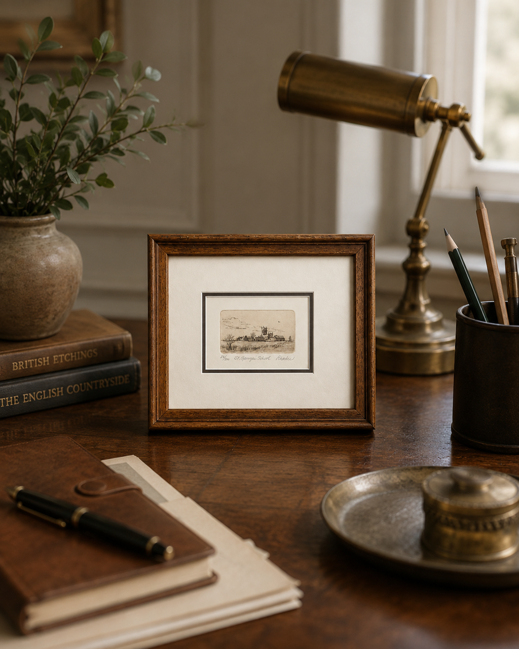 St George's School Etching — Original, Signed