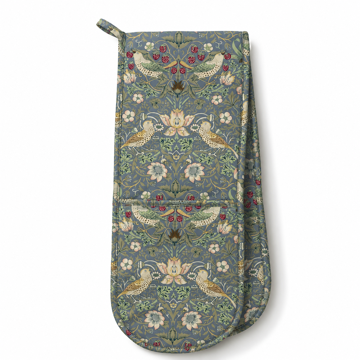 Strawberry Thief Blue Double Oven Glove