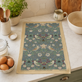 Strawberry Thief Blue Cotton Tea Towel