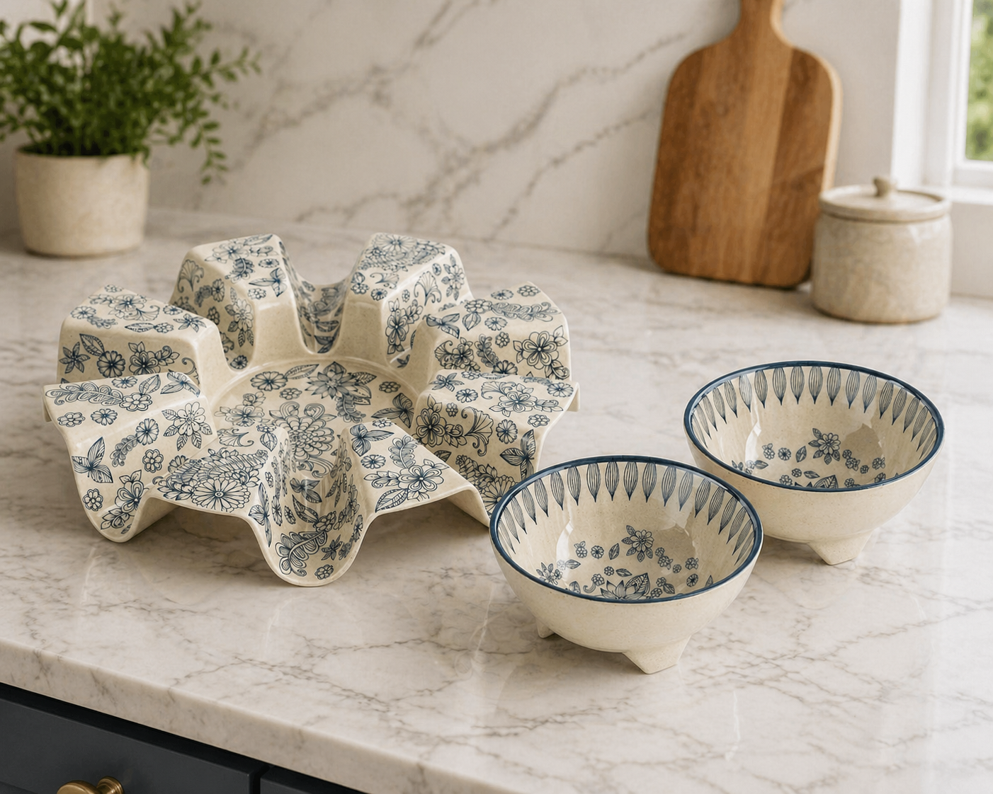 Melamine Guacamole Bowls — Set of Two