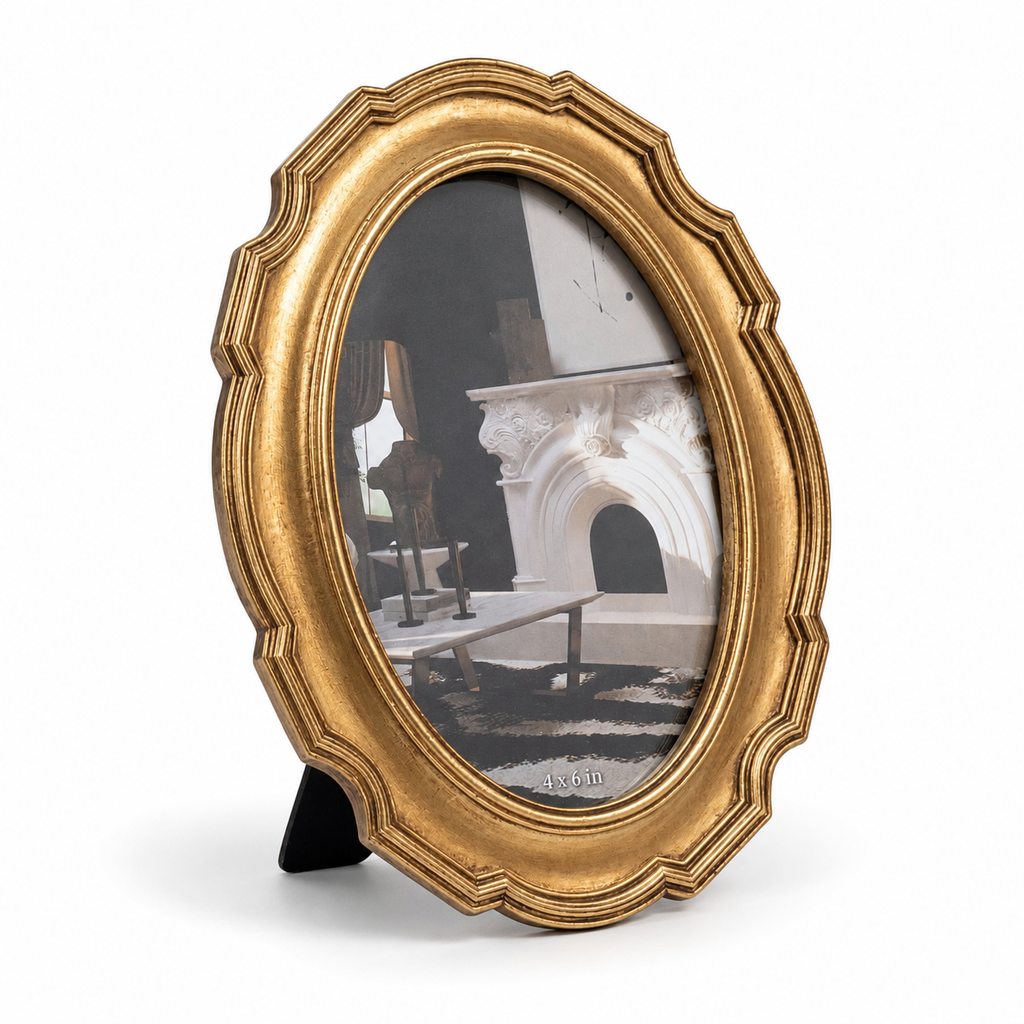 The Gilded Oval Frame — 4x6 in.