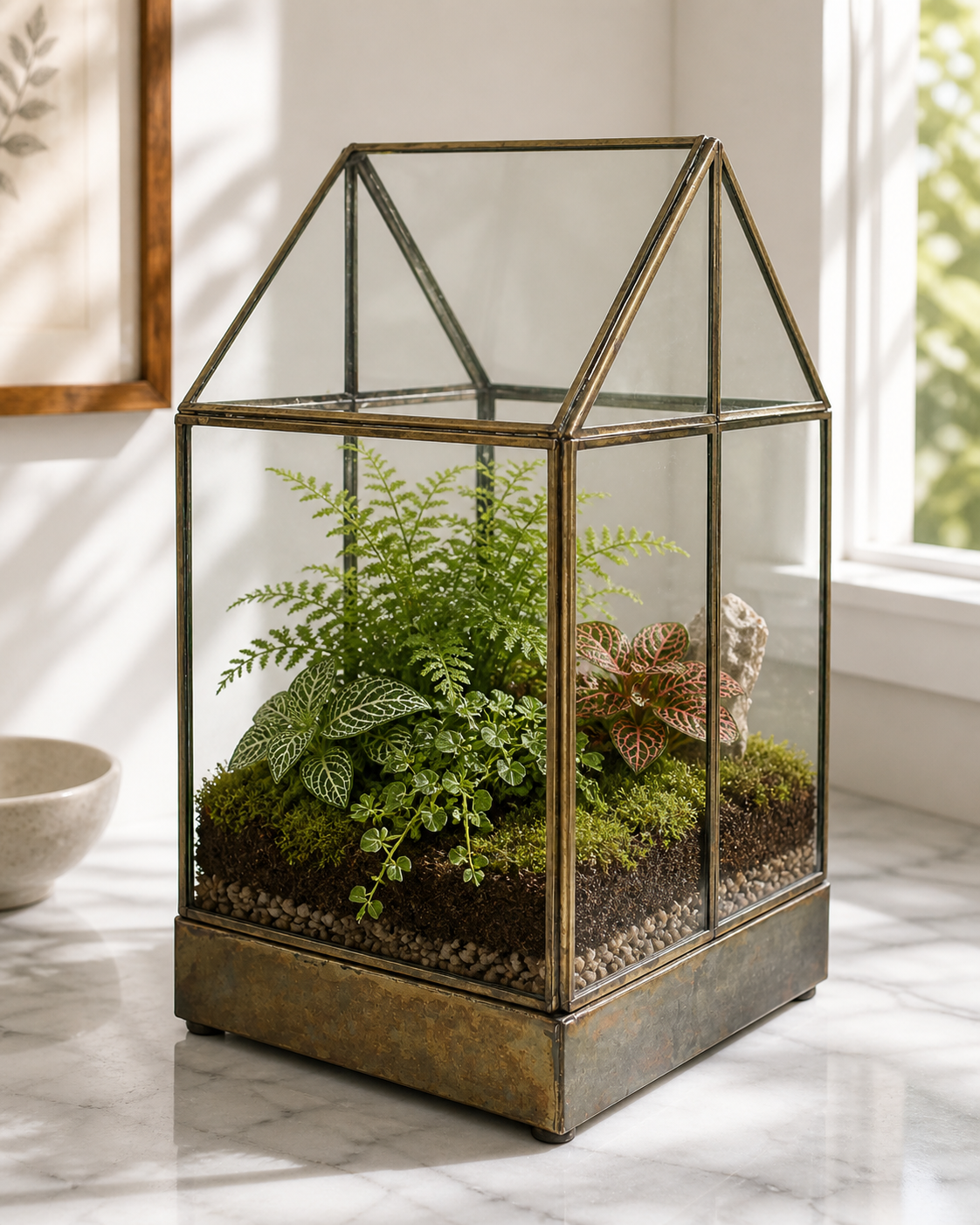 The Glasshouse Leaded Terrarium