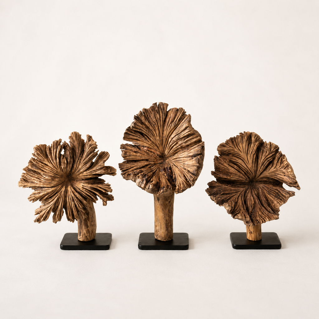 The Wood Flower Sculpture