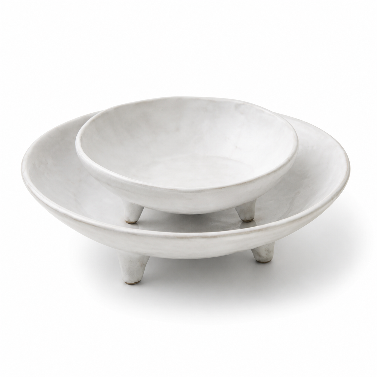 Three-Footed Ceramic Bowl