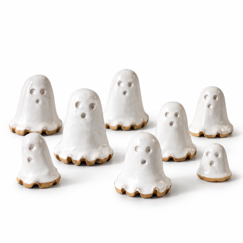 Tiny Ceramic Ghost | Handmade Miniature