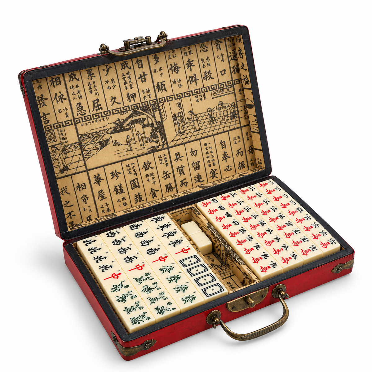 Traditional Chinese Mahjong Travel Set