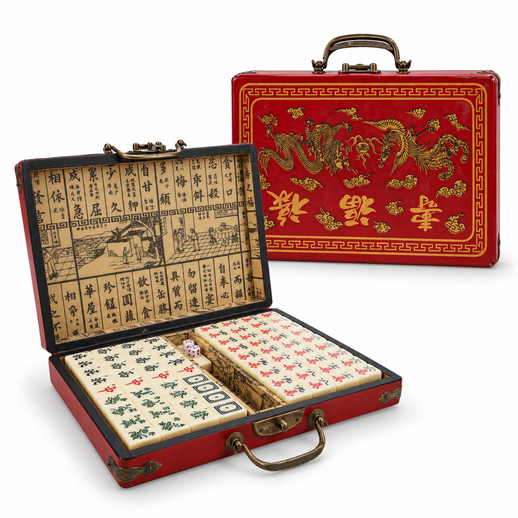 Traditional Chinese Mahjong Travel Set