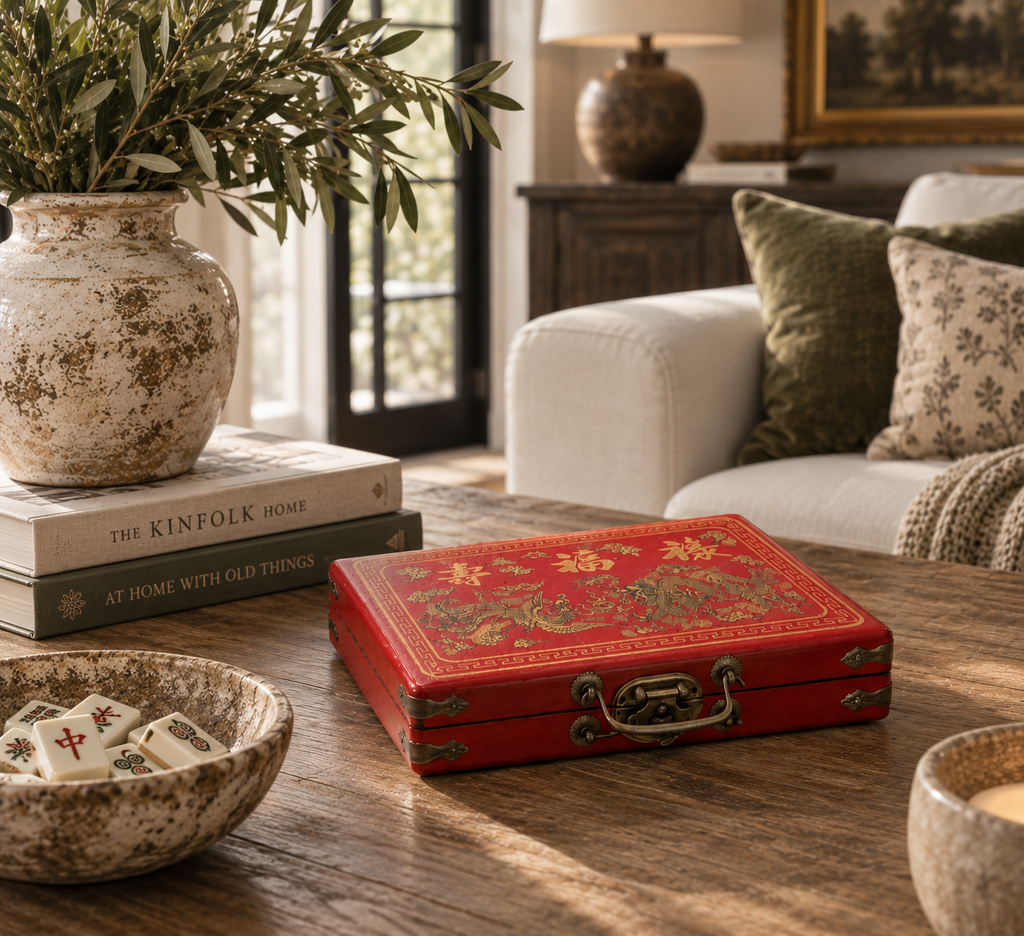 Traditional Chinese Mahjong Travel Set