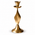 Twisted Brass-Tone Taper Candle Holder