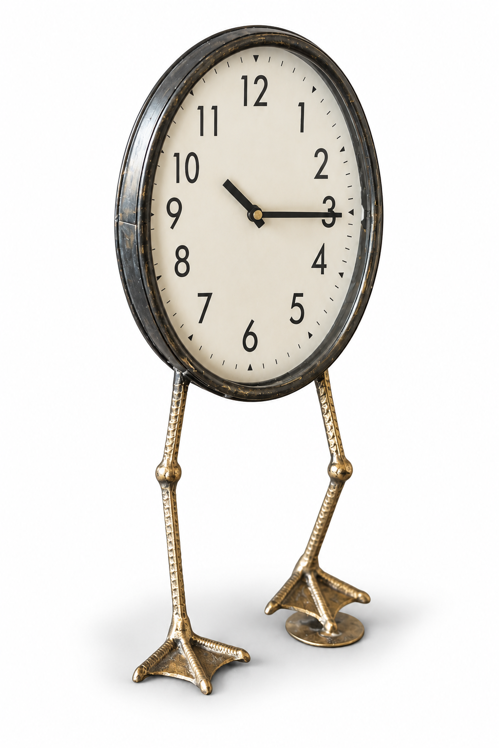 Vintage-Inspired Duck Feet Table Clock