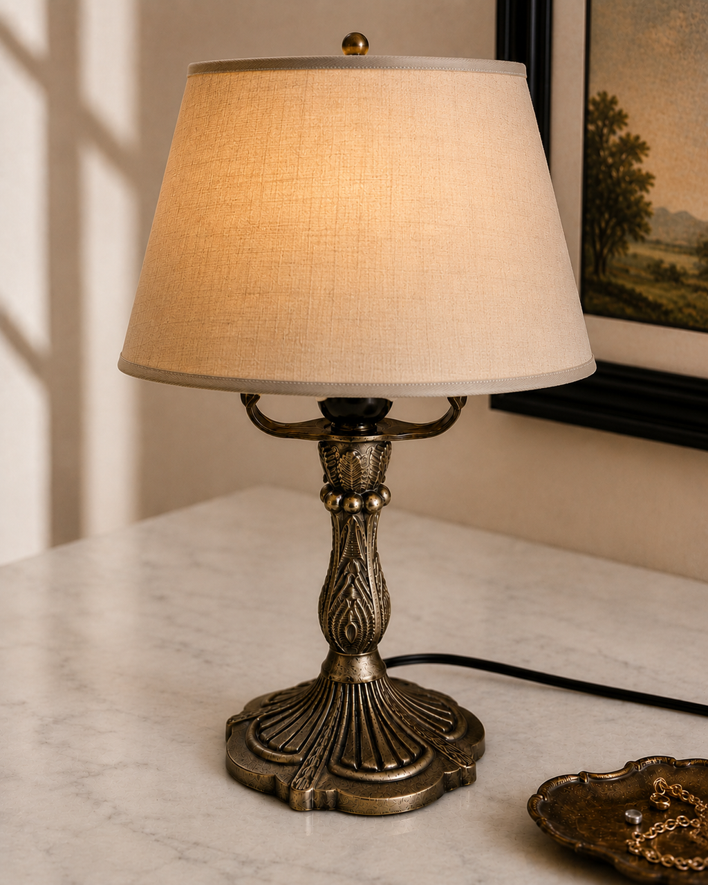 Vintage Art Deco Accent Lamp