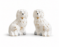 Vintage Beswick Staffordshire Spaniel Pair Model 1378-7, England