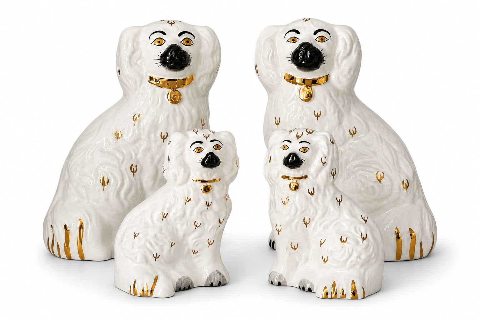 Vintage Beswick Staffordshire Spaniels Collection | Large & Medium