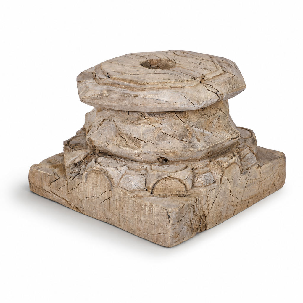 Vintage Bleached Wood Capital