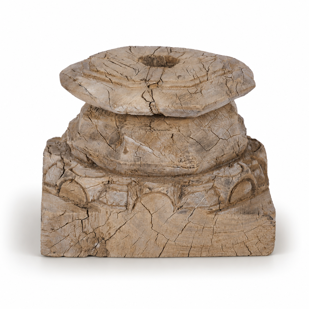 Vintage Bleached Wood Capital