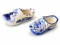 Vintage Delft Blue Ceramic Hand Painted Clogs