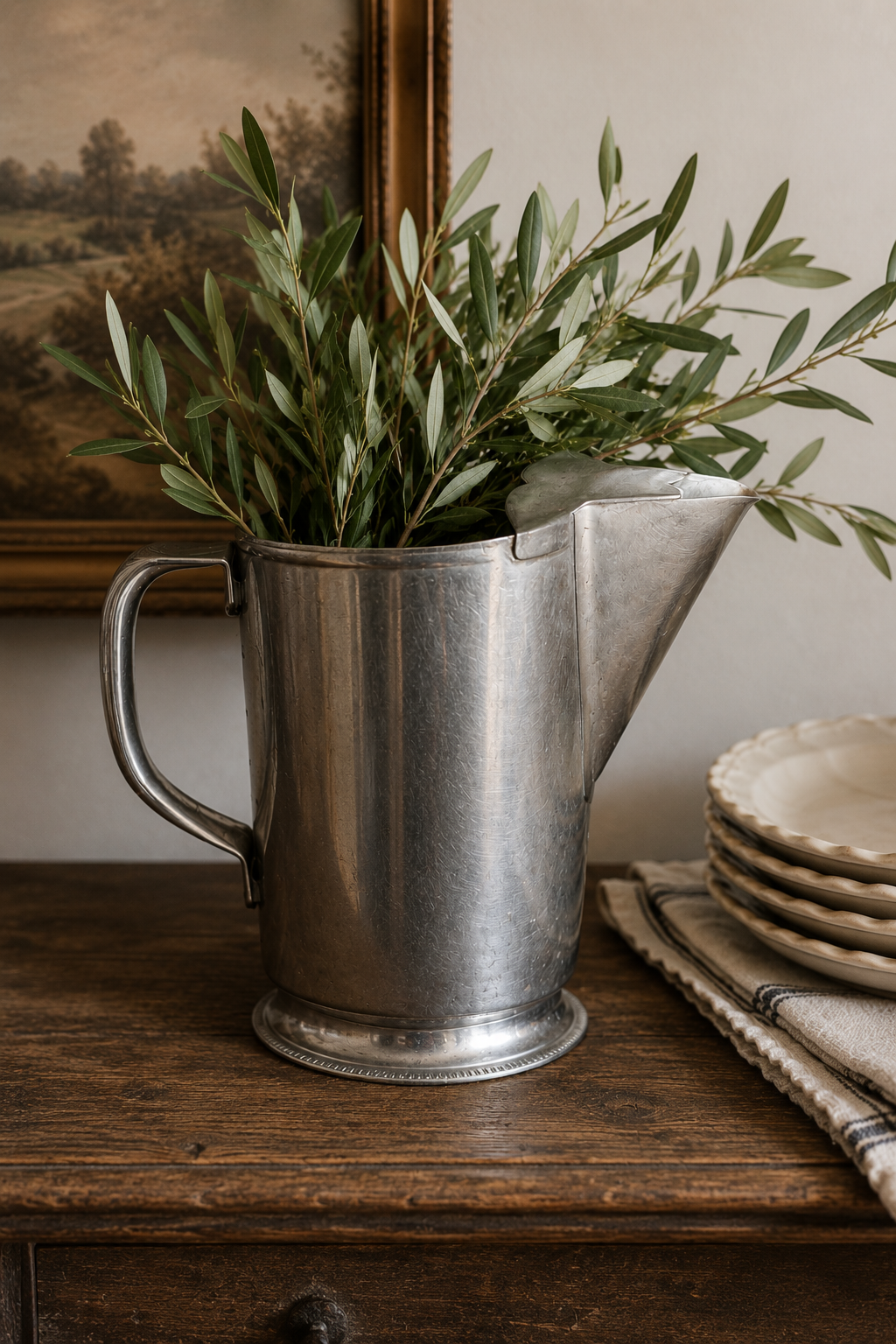 Vintage European Café Pitcher