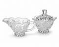 Vintage Lead Crystal Creamer & Sugar Bowl Set