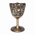 Vintage Japanese Silver-Plated Filigree Egg Cup