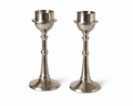 Vintage Pewter Tealight or Votive Holders (Set of 2)
