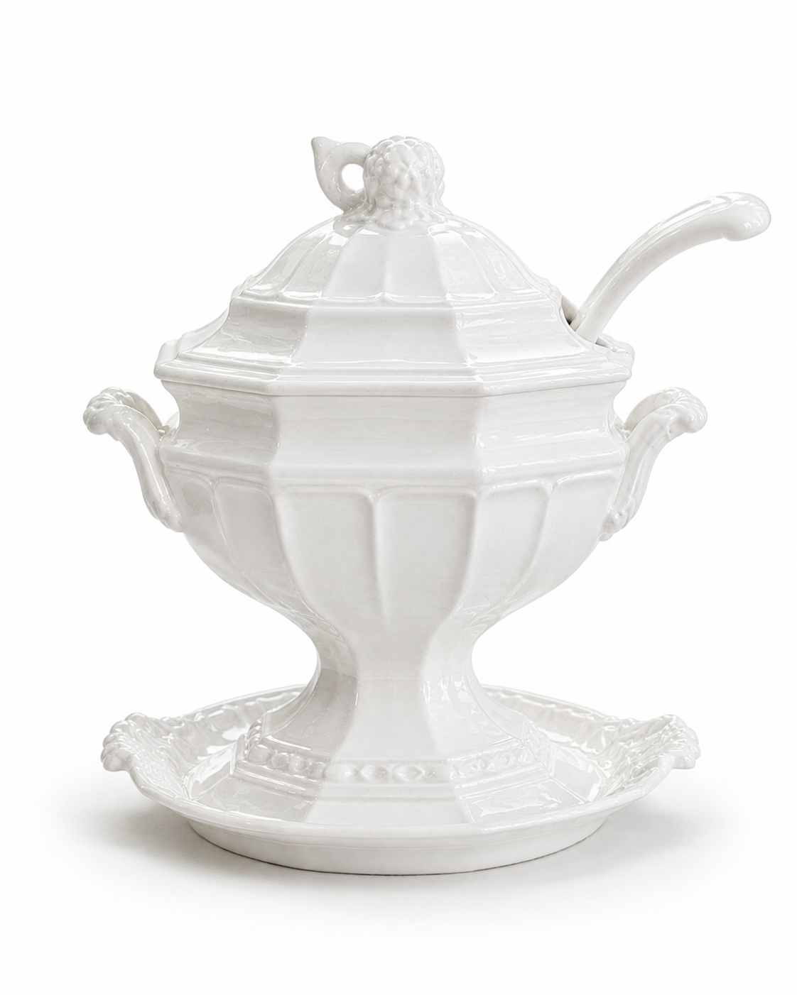 Vintage Red Cliff Ironstone Soup Tureen With Lid, Underplate & Ladle