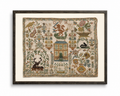 Vintage Sampler Reproduction Created in 1817