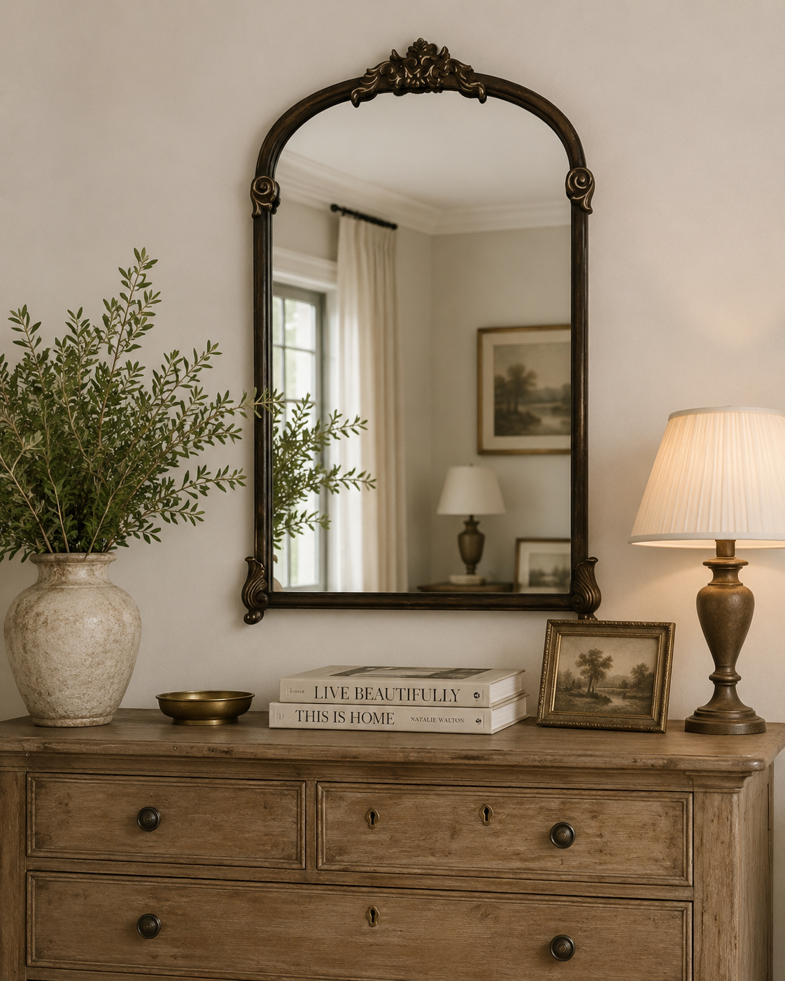 Vintage Iron Frame Mirror