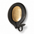 Wall-Mounted Black & Gold Votive Holder