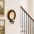 Wall-Mounted Votive Holder — Black Metal