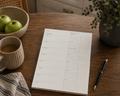 Weekly Meal Plan Notepad