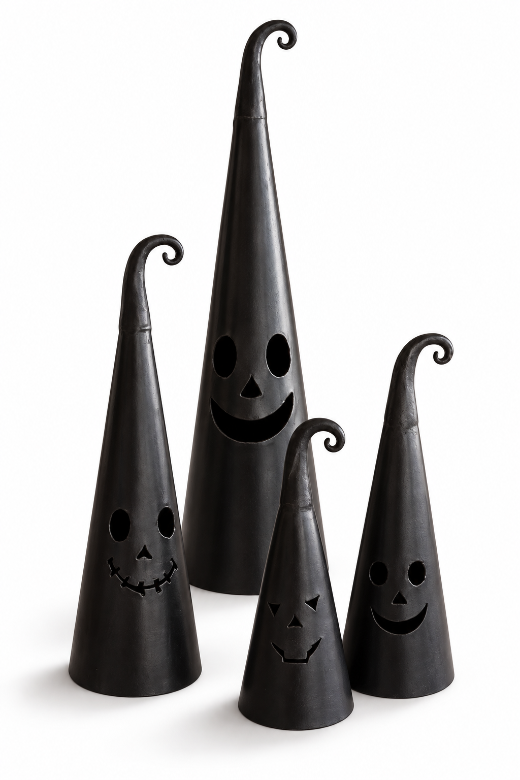 Witch Hat Jack-O'-Lantern Lanterns | Set of 4